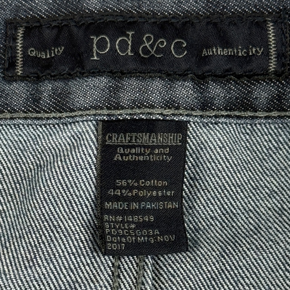 PD&C slim Straight blue Jeans Size 34 X 30 - Picture 4 of 10